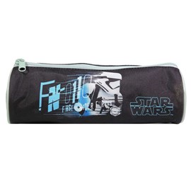 Bagtrotter trousse scolaire ronde disney star wars noire
