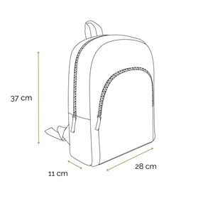 Bagtrotter sac à dos 37 cm avec poche cybel cheval licorne bleu