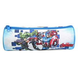 Bagtrotter trousse scolaire ronde marvel avengers bleue