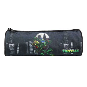 Bagtrotter trousse scolaire ronde tortues ninja noire