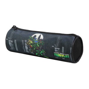 Bagtrotter trousse scolaire ronde tortues ninja noire
