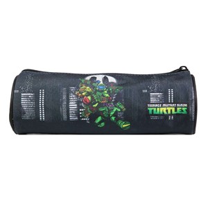 Bagtrotter trousse scolaire ronde tortues ninja noire