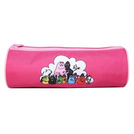 Bagtrotter trousse scolaire ronde barbapapa rose