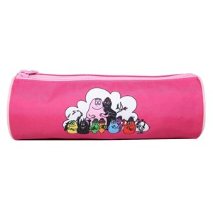 Bagtrotter trousse scolaire ronde barbapapa rose