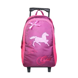 Bagtrotter sac à dos à roulettes cybel cheval violet