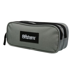 Bagtrotter trousse scolaire 2 compartiments offshore grise