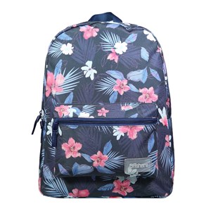 Sac à dos 1 compartiment offshore hibiscus fleurs bleu