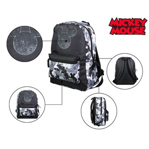 Bagtrotter sac à dos 1 compartiment disney mickey noir