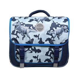 Bagtrotter cartable 38 cm phileas dinosaures bleu - le plus confortable des