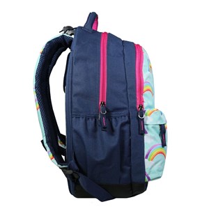 Bagtrotter sac à dos 2 compartiments phileas arc en ciel bleu - le plus