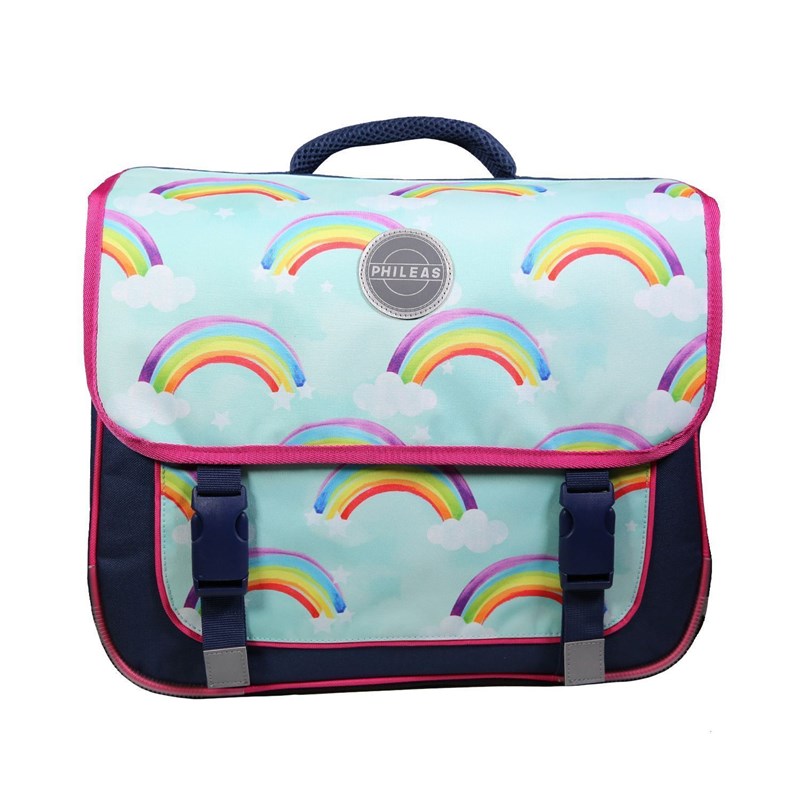 Bagtrotter cartable 38 cm phileas arc en ciel bleu - le plus confortable des