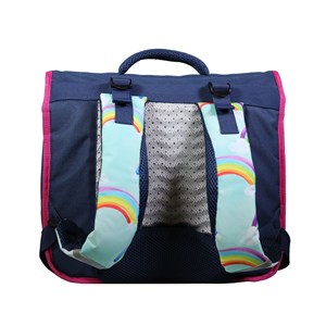 Bagtrotter cartable 38 cm phileas arc en ciel bleu - le plus confortable des