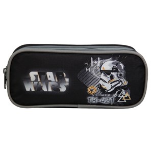 Bagtrotter trousse scolaire 2 compartiments disney star wars noire