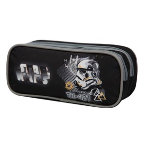 Bagtrotter trousse scolaire 2 compartiments disney star wars noire