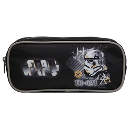 Bagtrotter trousse scolaire rectangulaire disney star wars noire