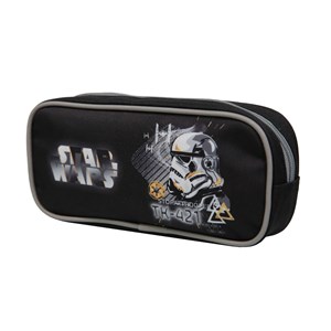 Bagtrotter trousse scolaire rectangulaire disney star wars noire