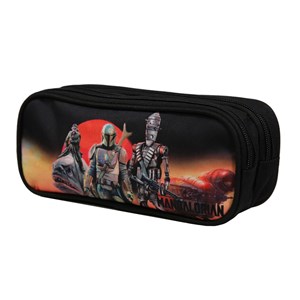 Trousse 2 compartiments disney star wars the mandalorian multicolore