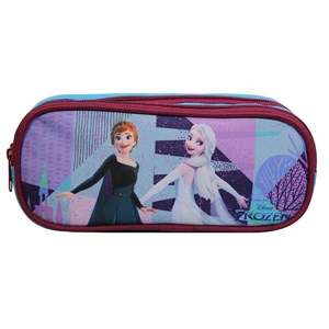 Trousse 2 compartiments disney la reine des neiges frozen multicolore