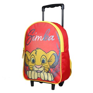 Bagtrotter sac à dos à roulettes 31 cm disney le roi lion simba rouge