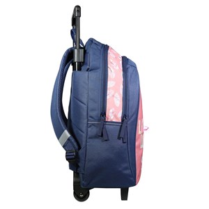 Bagtrotter sac à dos à roulettes lili lou chat rose