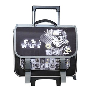 Bagtrotter cartable à roulettes 38 cm disney star wars noir
