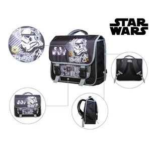 Bagtrotter cartable 38 cm disney star wars noir