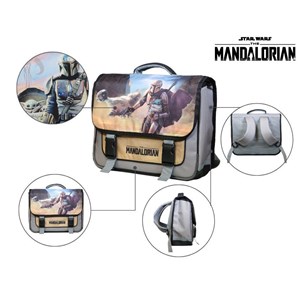 Bagtrotter cartable 38 cm baby yoda disney star wars - the mandalorian
