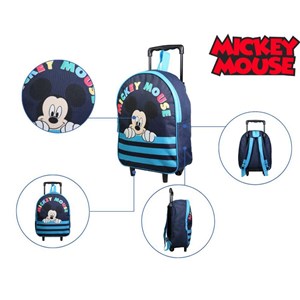 Bagtrotter sac à dos à roulettes 31 cm disney mickey bleu