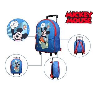 Bagtrotter sac à dos à roulettes 31 cm disney mickey bleu