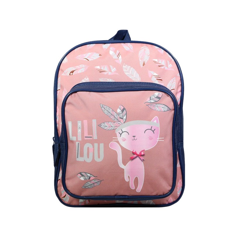 Sac à dos 31 cm avec poche lili lou chat rose bagtrotter