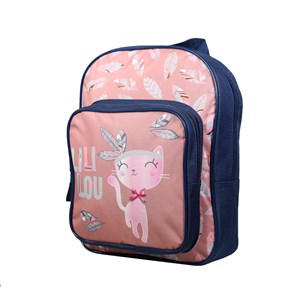 Sac à dos 31 cm avec poche lili lou chat rose bagtrotter
