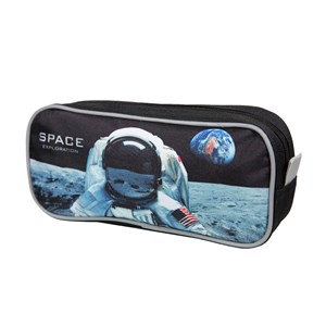 Trousse scolaire rectangulaire nasa astronaute noire bagtrotter