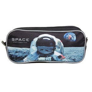 Trousse scolaire rectangulaire nasa astronaute noire bagtrotter