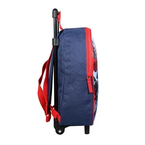 Sac à dos à roulettes 31 cm marvel avengers rouge et bleu bagtrotter