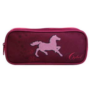 Trousse scolaire 2 compartiments cybel cheval licorne violette bagtrotter