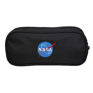 Trousse scolaire 2 compartiments nasa astronaute noire bagtrotter