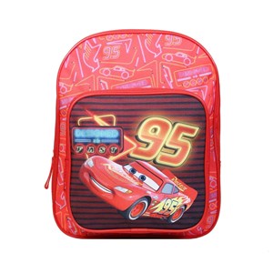 Sac à dos 31 cm avec poche disney cars voiture flash mcqueen rouge bagtrotter