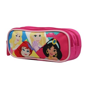 Trousse scolaire 2 compartiments disney princesses rose bagtrotter