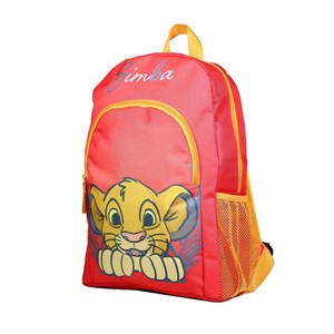 Sac à dos 37 cm avec poche disney le roi lion simba rouge bagtrotter