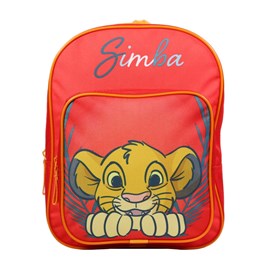 Sac à dos 31 cm avec poche disney le roi lion simba rouge bagtrotter