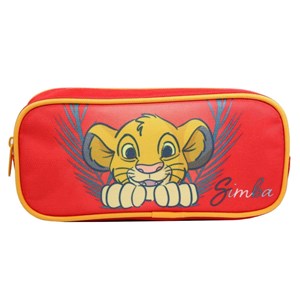 Trousse scolaire rectangulaire disney le roi lion simba rouge bagtrotter