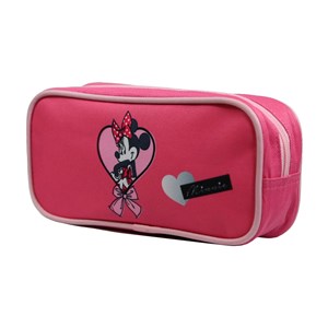 Trousse scolaire rectangulaire disney minnie coeur rose bagtrotter