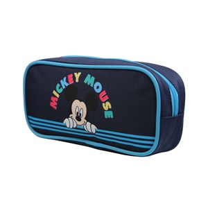 Trousse scolaire rectangulaire disney mickey bleue bagtrotter