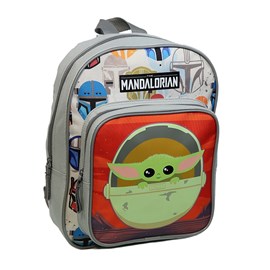 Sac à dos maternelle 31 cm avec poche star wars - the mandalorian baby yoda