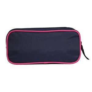 Trousse scolaire rectangulaire offshore hibiscus bleue marine bagtrotter