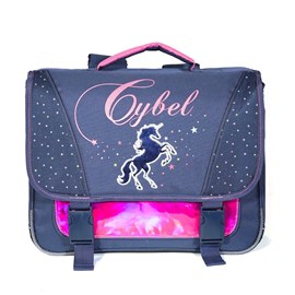 Cartable 38 cm cybel cheval &nbsp; licorne marine et rose bagtrotter