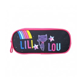 Trousse scolaire 2 compartiments lililou bleu marine