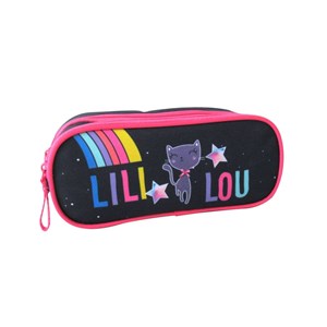 Trousse scolaire 2 compartiments lililou bleu marine