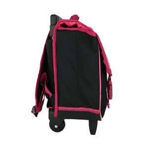 Cartable à roulettes cybel cheval licorne 38cm rose