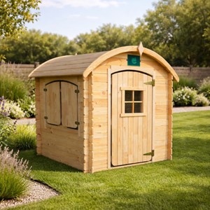 Cabane chalet en bois extérieur avec toi